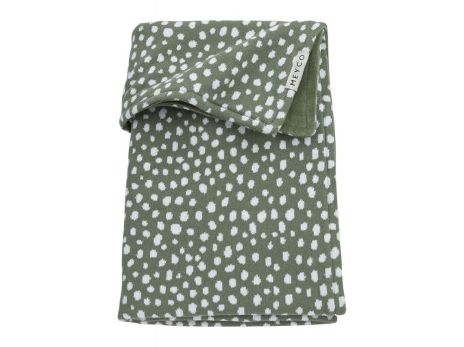 2742 2 2754011 meyco deken velvet cheetah forest green