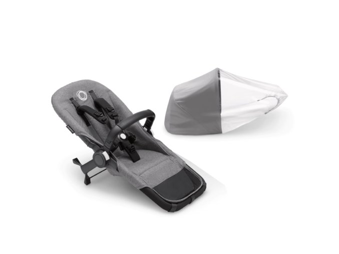 bugaboo donkey5 duo extension set grey melange syskonsittdel lilla violen jonkoping grande