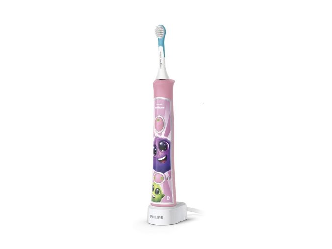 PHILIPS Zubná kefka pre deti elektrická Sonicare (Varianta  ružová s bluetooth HX6352/42)