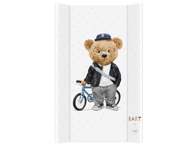 CEBA BABY Podložka prebaľovacia 2-hranná s pevnou doskou (50x80) Comfort Fluffy Puffy (Varianta  Bart)