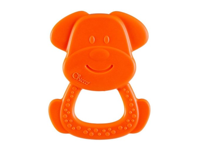 CHICCO Hryzačka Eco+ Psík Charlie oranžový