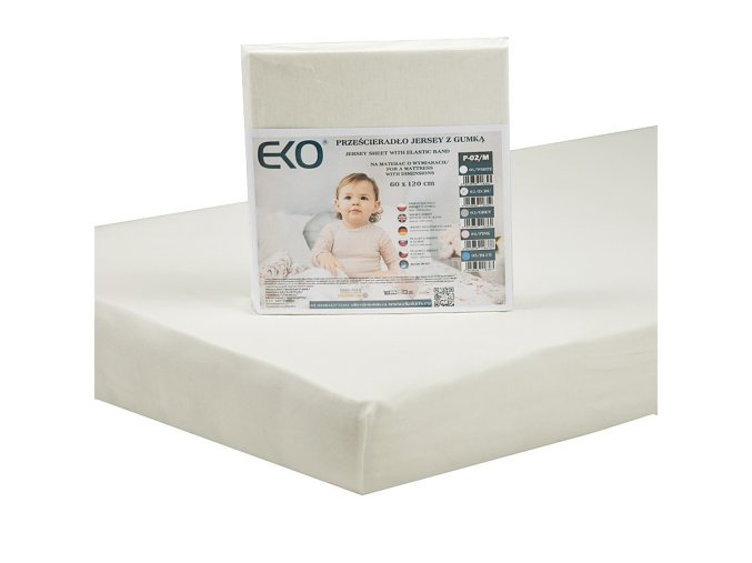 EKO Plachta s gumou žerzej (Varianta  béžová 120x60 cm)