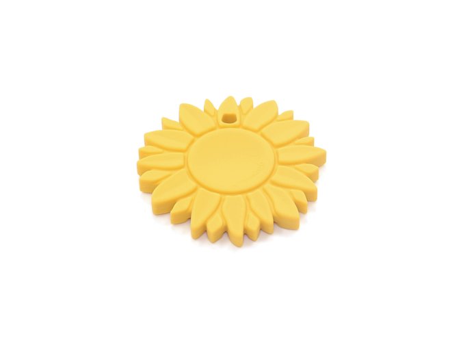 OB Designs Silikónová hryzačka slnečnica, Lemon
