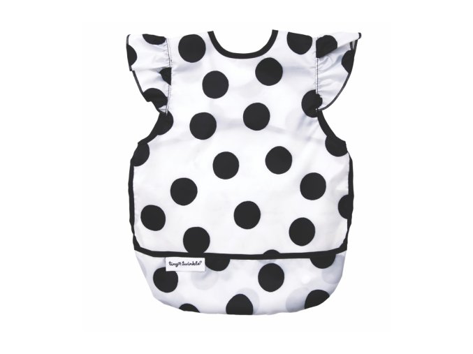 Tiny Twinkle Zásterka s podbradníkom a volánikmi, L - Polka Dot