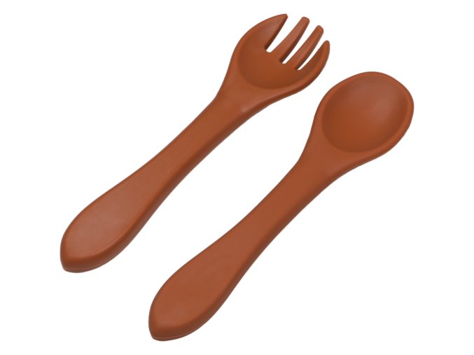 TRYCO Silikónová lyžička & vidlička, Sienna
