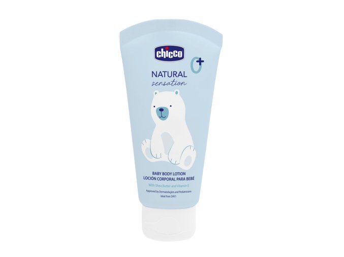 CHICCO Mlieko telové Natural Sensation s bambuckým maslom a vitamínom E