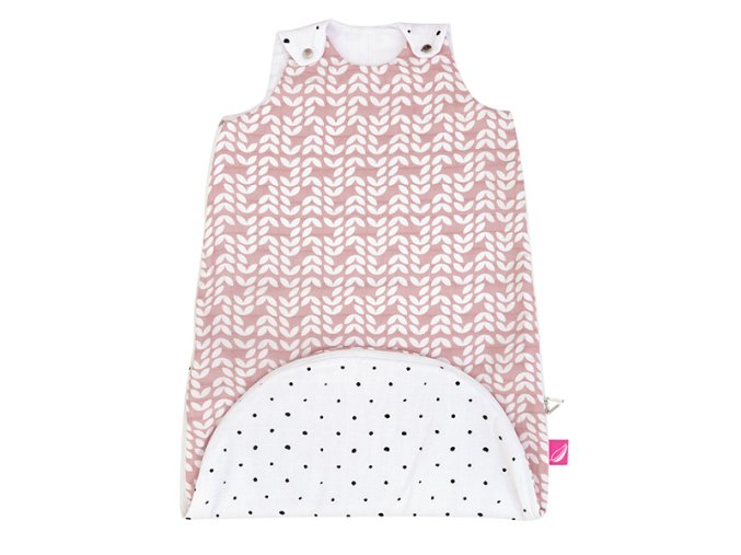 MOTHERHOOD Vak spací 2v1 ZIP-A-Round Beige mušelínový Pink Classics 3-18m (Varianta  0,5 tog)