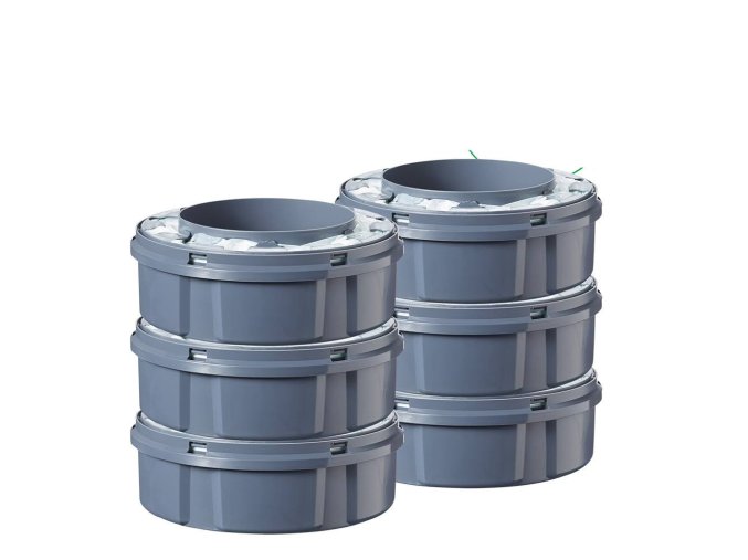 TOMMEE TIPPEE Twist & Click Advanced, náhradné kazety, balenie, 6 ks