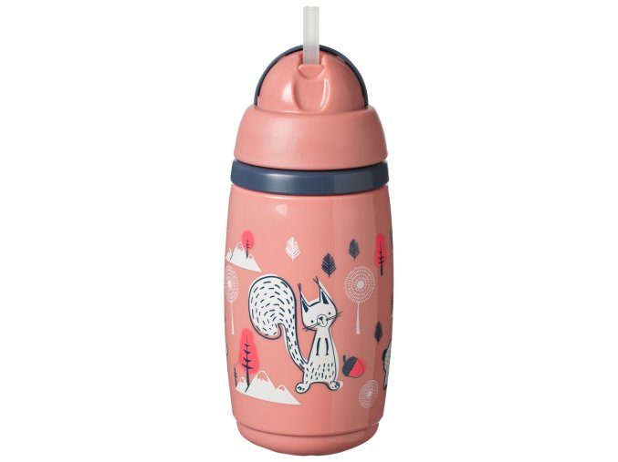 TOMMEE TIPPEE Superstar netečúci hrnček so slamkou pre batoľatá , 12+, 266 ml, Růžová