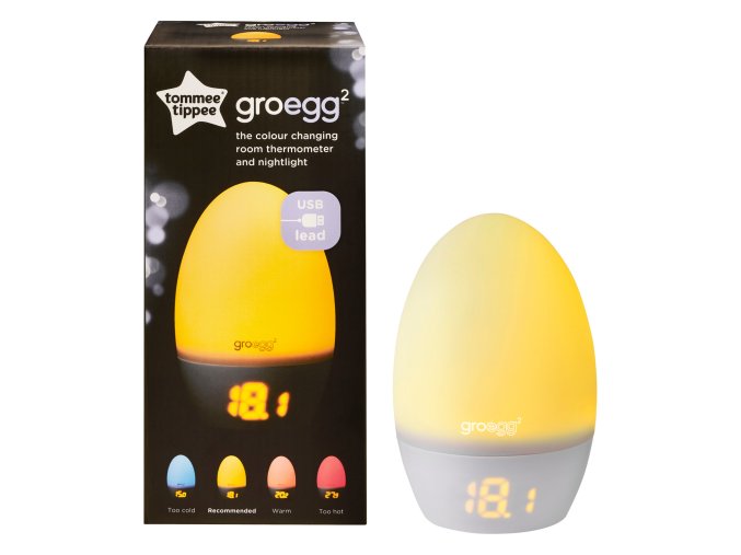 TOMMEE TIPPEE GroEgg2 Teploměr a Noční Světlo