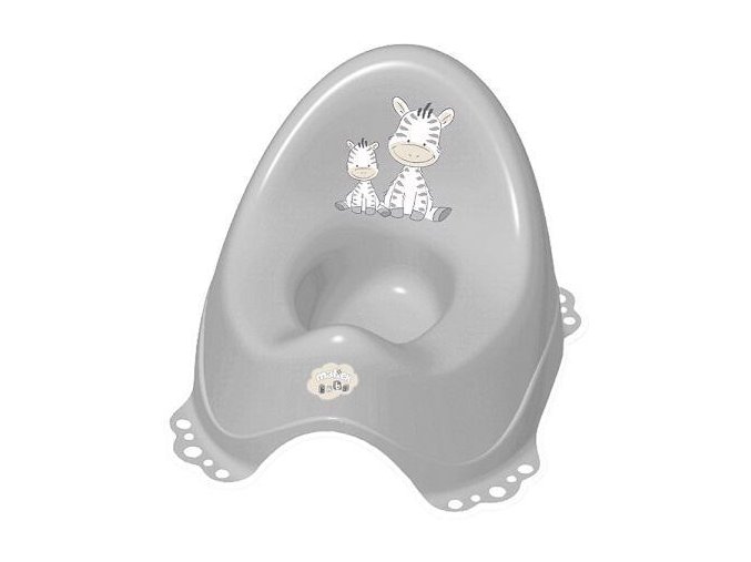 MALTEX Nočník protišmykový (Varianta  s hudbou Zebra - grey)