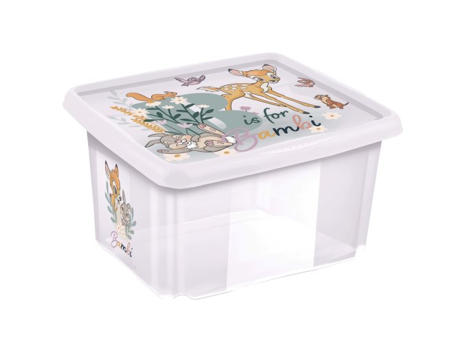 KEEEPER Úložný box s víkem 24l "Bambi" "Bambi", Transparent