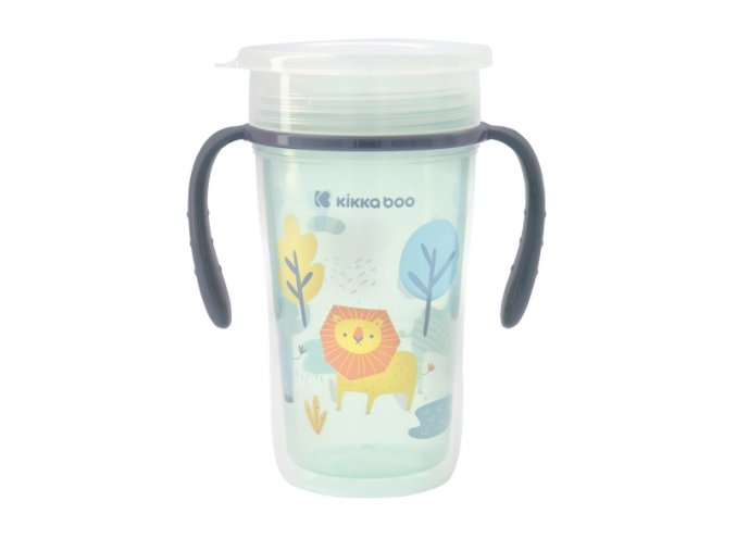 KikkaBoo Hrnček trénovací 360° 300ml 12m+ Lion