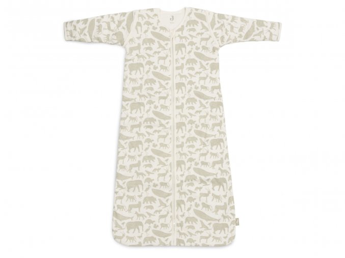 Spací vak 2v1 90cm Animals Olive Green