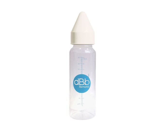 dBb Remond Dbb dojčenská fľaša PP 270 Ml, Cumlík Nn Kaučuk, White