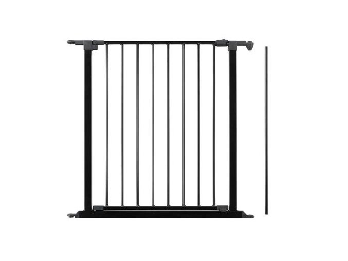 1601 predlzenie priestorovej zabrany babydan s dvierkami 72cm cierne