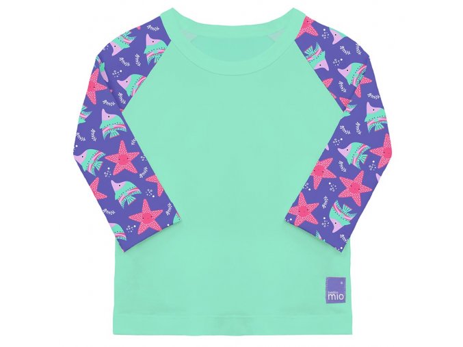 Bambino Mio Detské tričko do vody s rukávom, UV 50+, Violet, veľ. XL