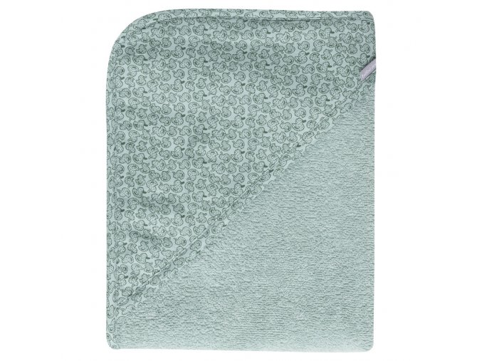 22395 frote uterak s kapucnou bebe jou sepp zeleny