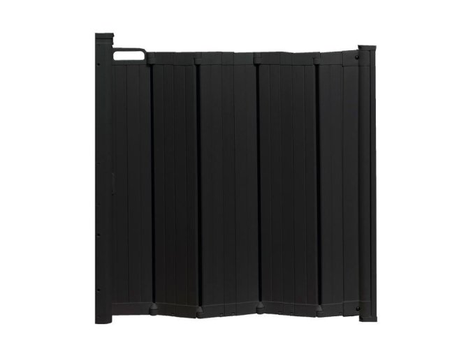Baby Dan Zábrana Babydan Guard Me Black lamelová 55 - 89 cm samoskladacia