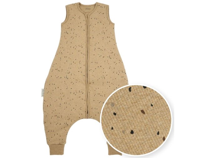 Meyco Jumper Rib Mini Spot vel.80 - Toffee melange