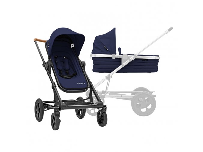 BRITAX SET Kočík Seed Papilio Black, Black/Dark Navy