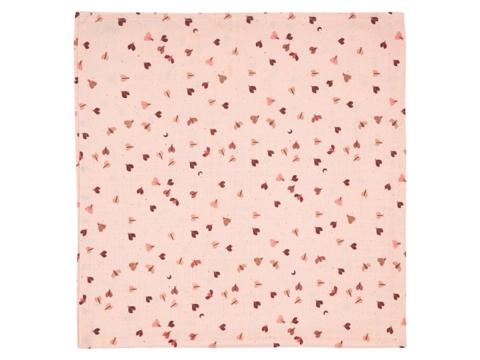 23910 muselinova plienka 110x110 cm sweet butterfly ruzova
