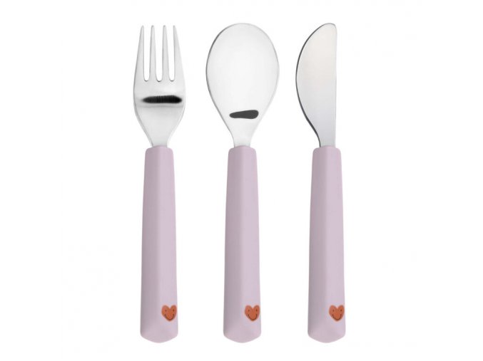 Lässig BABIES Cutlery with Silicone Handle 3pcs Happy Rascals