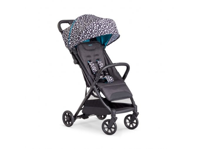 25078 inglesina sportovy kocik quid2 2024 poka dot black tyrkysova ciernobiela bodka vhodna do lietadla