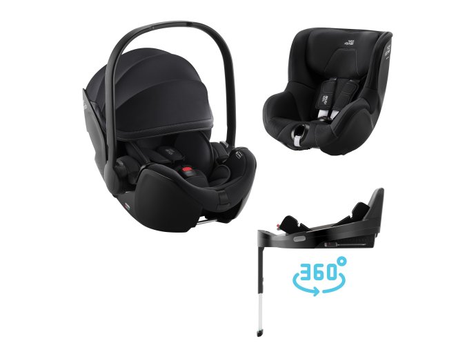 BRITAX Autosedačka set Baby-Safe Pro + Vario Base 5Z + autosedačka Dualfix 5z, Galaxy Black