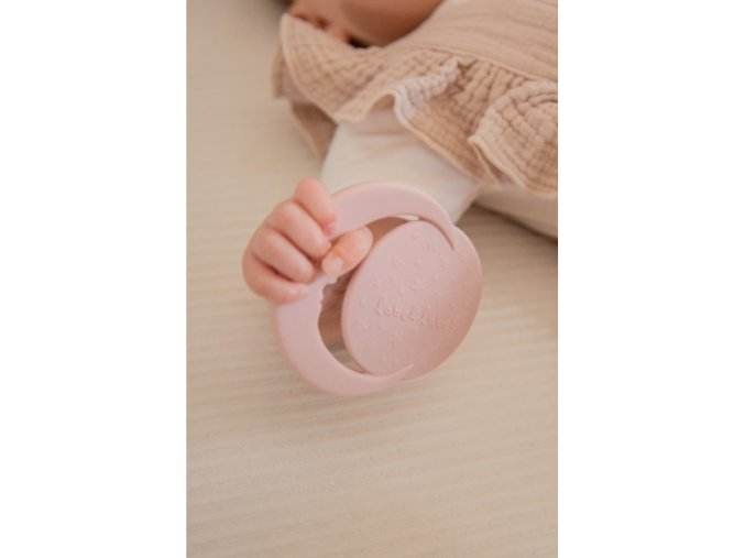 Label Label Hryzačka, silikón - Moon Pink