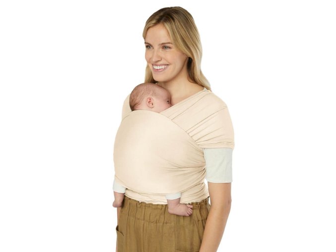 ERGOBABY ŠÁTEK/Aura Sustainably Sourced Knit Baby Wrap - Cream