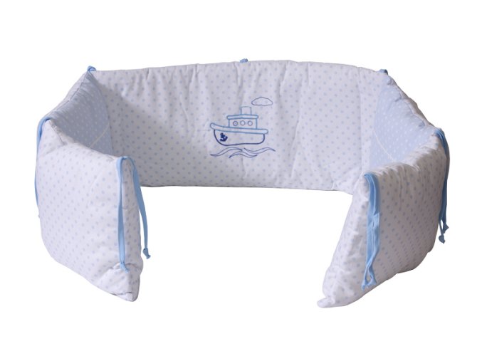 6888 mantinel postielky lodicky modre bodky