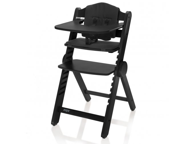 ZOPA Drevená jedálenská stolička Clipp & Clapp, Black