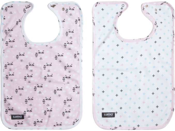 Podbradníky Luma - Racoon Pink, 2ks