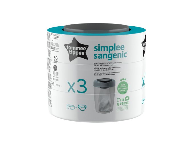 TOMMEE TIPPEE Náhradní kazety Sangenic simplee 3ks