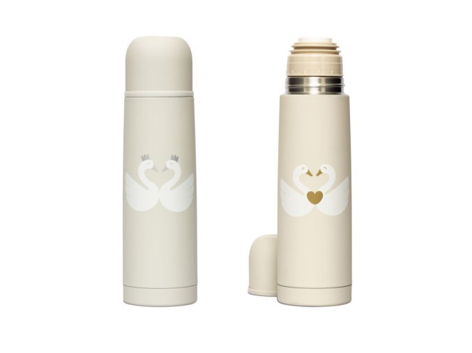 SUAVINEX TERMOSKA na tekutiny LABUŤ - SIVÁ LABUŤ (Varianta 1)