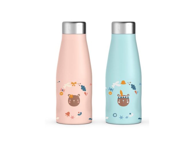 SUAVINEX TERMO NEREZOVÁ FĽAŠA 350ml FOREST MODRÁ (Varianta modra)