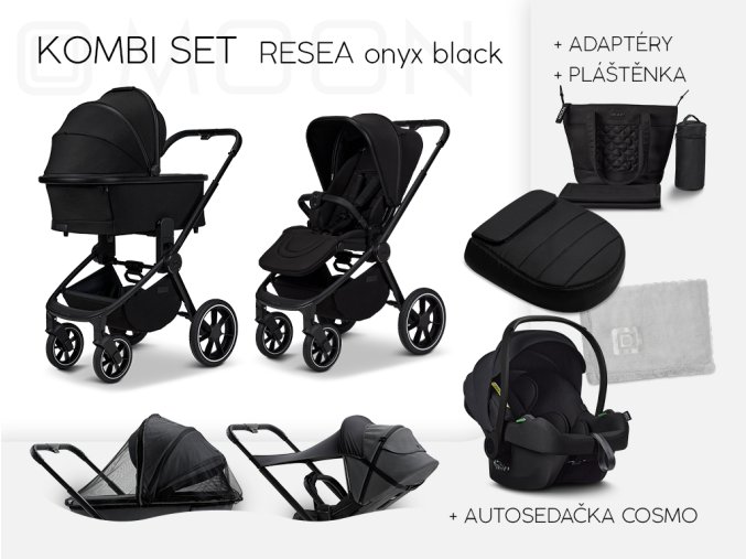 Moon RESEA + Kombi set - ONYX BLACK