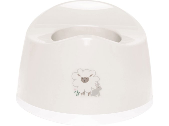 27883 nocnik ovalny bebe jou tiny sheep kremovy s oveckou ergonomicky
