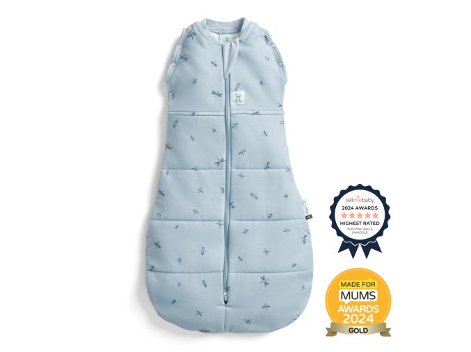 ERGOPOUCH Zavinovačka a vak na spanie 2v1 Cocoon Dragonflies (Varianta  0-3 m, 3-6 kg, 2,5 tog)
