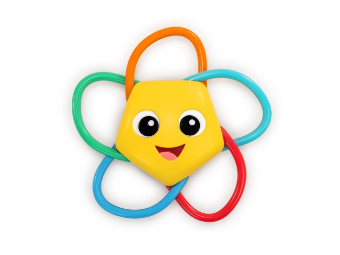 BABY EINSTEIN Hryzačka s hrkálkou Soothing Star bez BPA 0m+