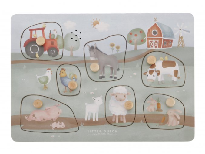 Vkladacie puzzle so zvukom Farma