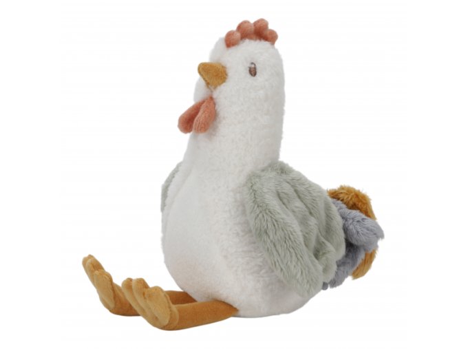 Plyšová sliepočka 17 cm Farma