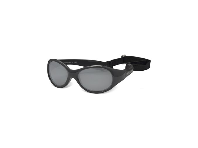 REAL SHADES Sluneční brýle Explorer 4+, Graphite/Black