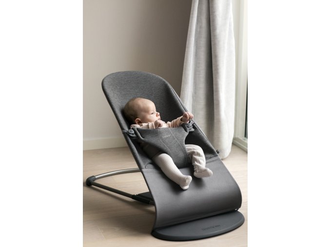 Babybjorn lehátko Bliss Charcoal/Grey 3D Jersey