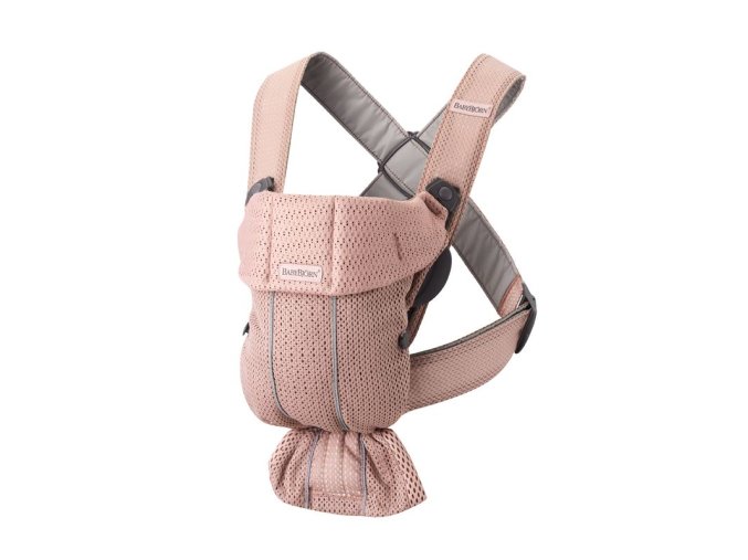 Babybjorn nosič MINI Dusty pink 3D Mesh