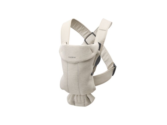 Babybjorn nosič MINI 3D Jersey Light beige