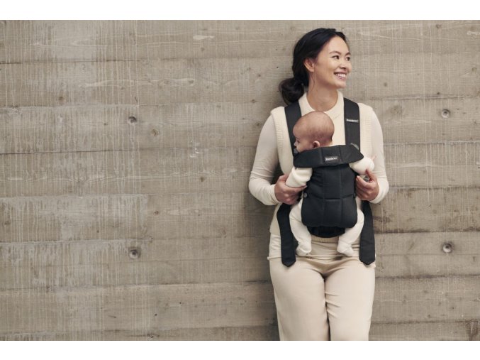 BABYBJORN BabyBjörn nosič MINI Black Woven