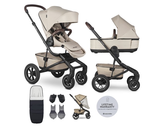 EASYWALKER Kočík kombinovaný Jimmey Explore Pearl Taupe AIR