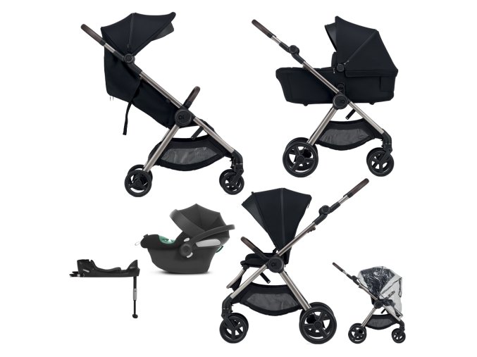 ANEX SET Kočík kombinovaný IQ Smoky premium + CYBEX Aton B2 i-Size
